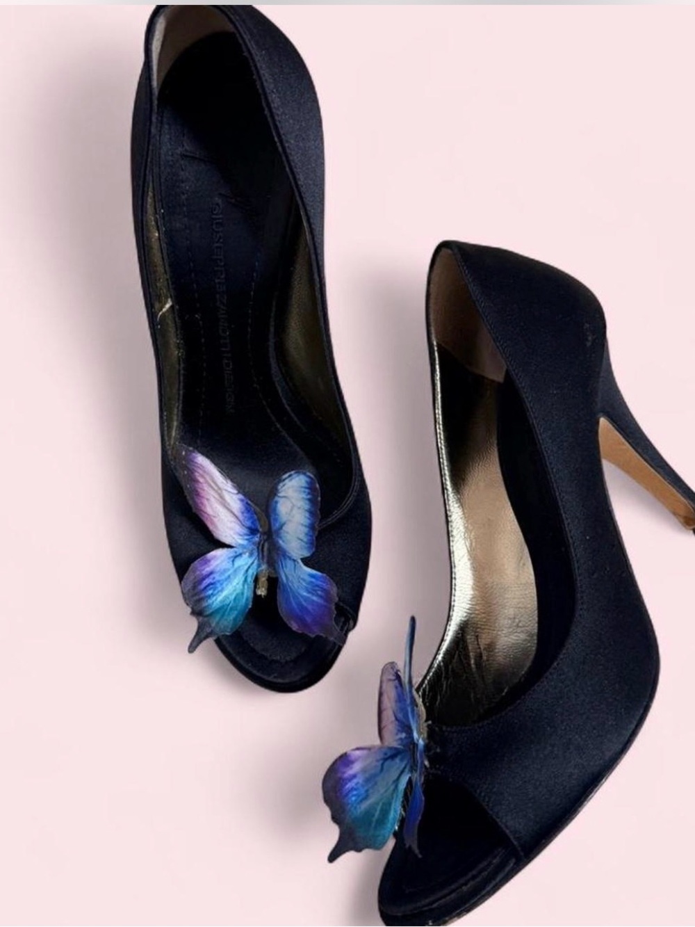 Giuseppe Zanotti Vintage Black pumps heels Sandals Heels Size EUR 37/ US 7 Y2K